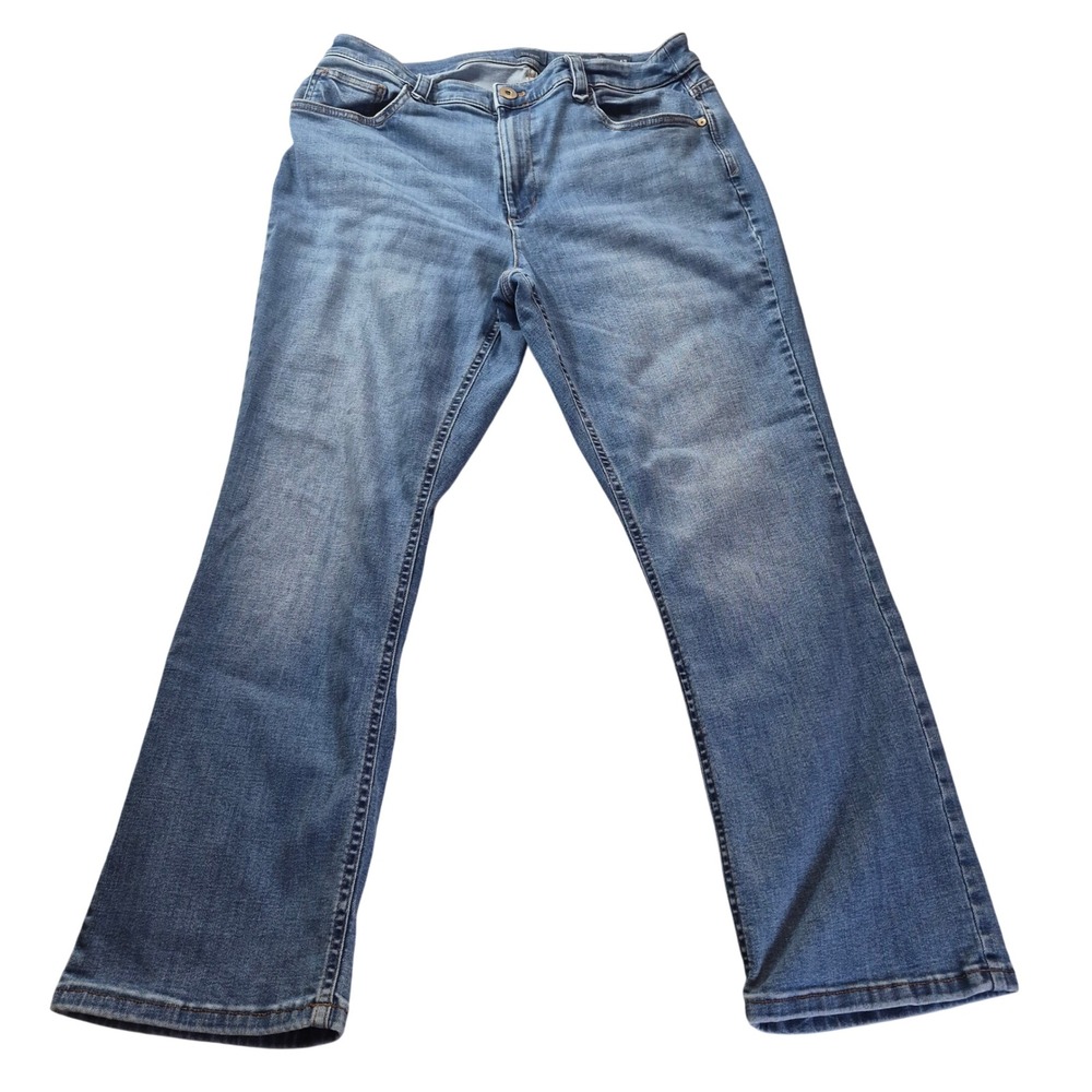 J. Jill Demi Boot Cut Ankle Jeans WPT300011 Womens 12 Medium Wash Denim Casual